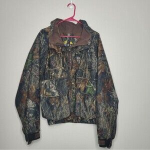 Hodgman camo hunting zip front utility big pockets jacket size medium